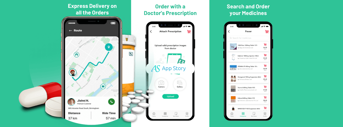 APS -Online Medicine Delivery App Development