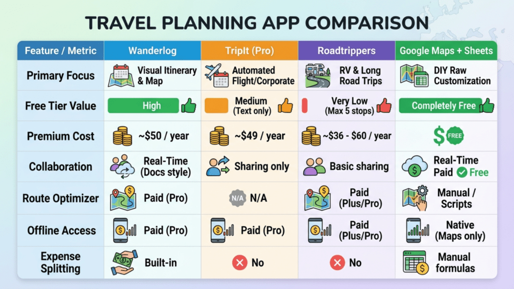 Wanderlog - Trip Planner App - Comprehensive App Review