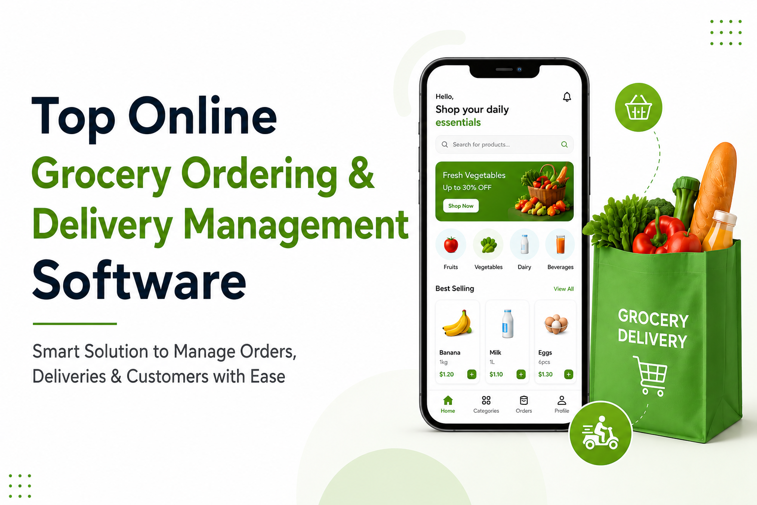 Top Online Grocery Ordering & Delivery Management Software